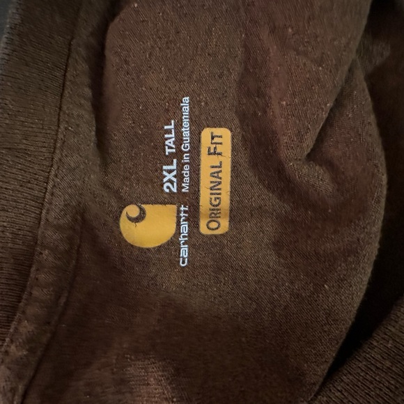 Carhartt oiled walnut Heather short sleeve tshirt - XXL tall - Picture 3 of 5